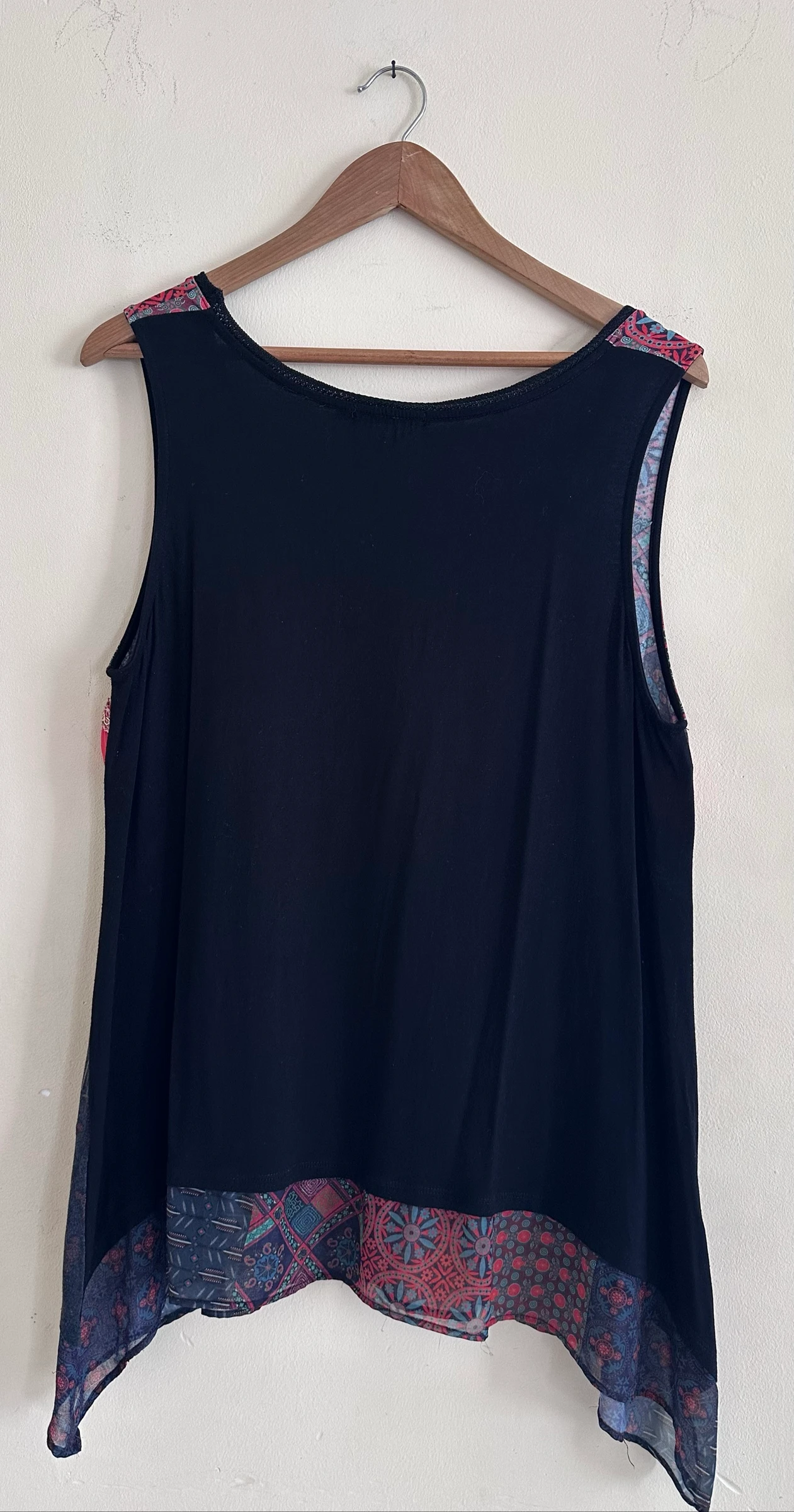 Asymmetrisch T-shirt Desigual XXL – Meerkleurige patronen & opschriften (Zeer goede staat) – photo 6